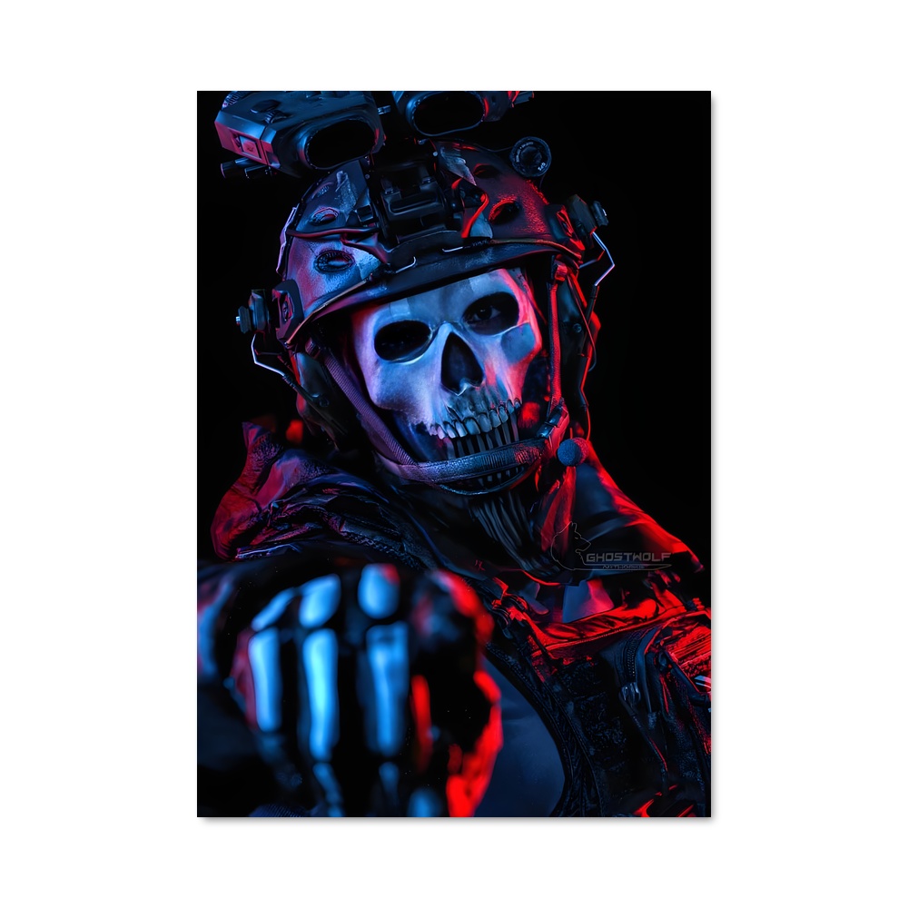Poster Guerrier Squelette